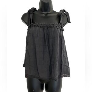 Lucky Brand Black Sleeveless Top